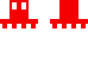 red pacman ghost
