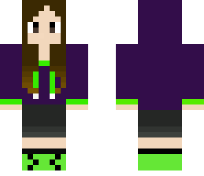 purple green hoodie