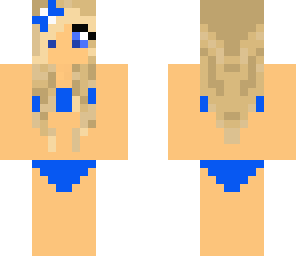 blue bathing suit