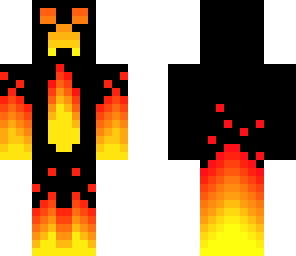 creeper on fire
