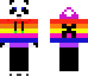 panda rainbow style