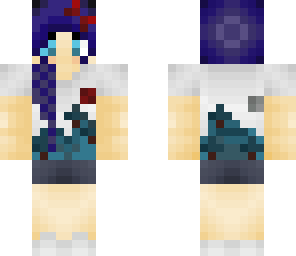 cute blue anime girl