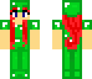 emerald armor girl