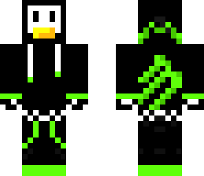 retro monster drink penguin
