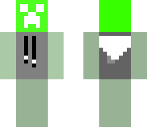 creeper in a dark hoodie