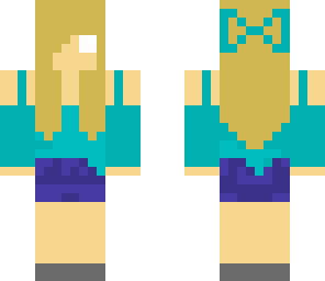 blonde herobrine girl