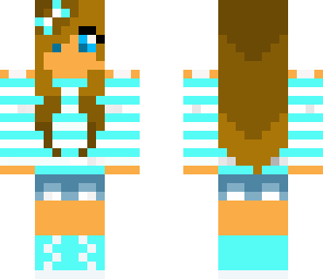 summer blue girl