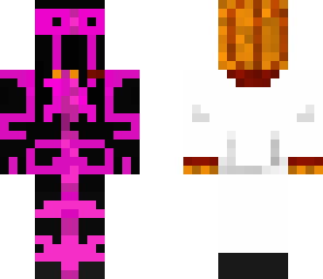 pink and black skeleton