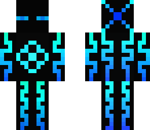 neon blue enderman