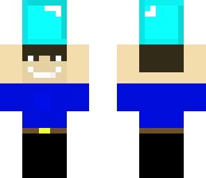 happy guy with a diamond block
