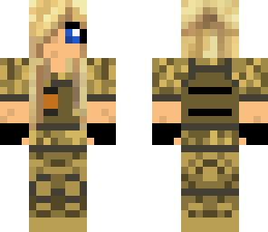 sandcamo girl soldier
