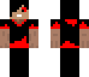 black and red