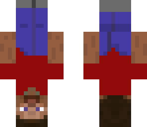 red upside down steve