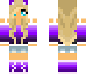 purple cat girl 