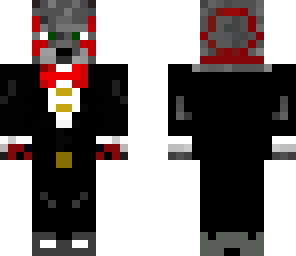 wolf with tux