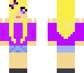 cute girl in violet