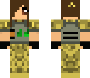sandcamo girl soldier