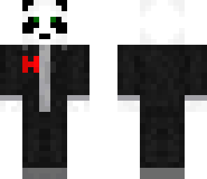 panda in a suit