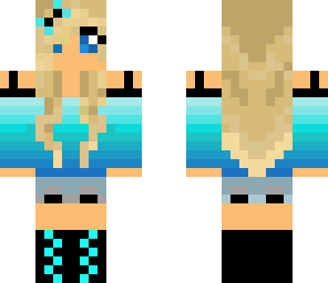cute blue girl