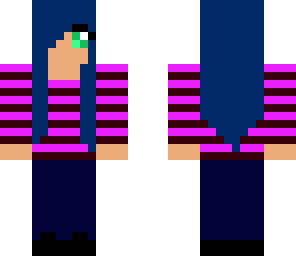 pink and blue girl