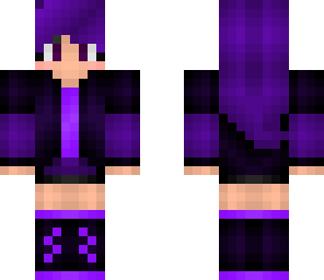 purple and black endergirl -kid