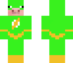 pig drested as green flash