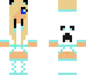 cute creeper panda girl