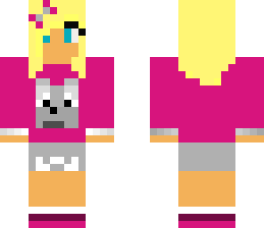 pink wolf girl