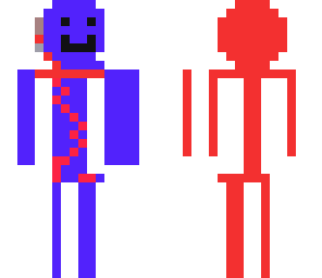 red and blue stickman