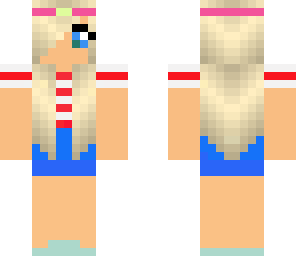 blond beach girl