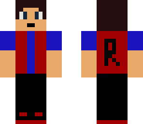 red and blue jacket