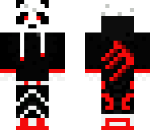 red hoodie panda