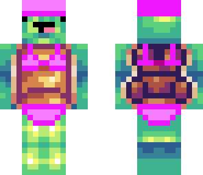 bikini derp turtle in pink