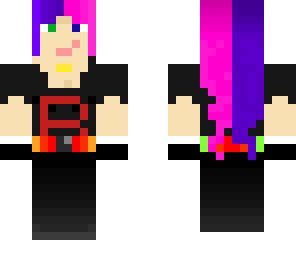 dawnables in a team rocket uniform