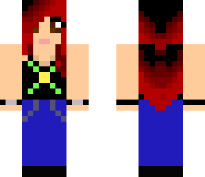 lady red jeans