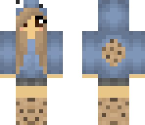 cookie monster girl with edited eyes