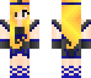 blue warrior girl