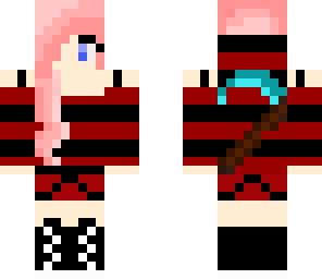 red cute girl