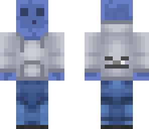 blue slime with skelly hoodie