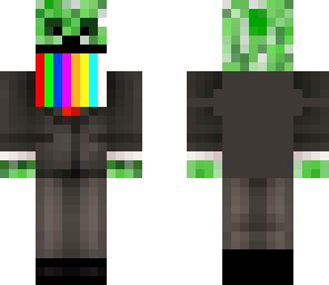 rainbow creeper in a suit