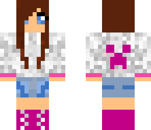 cute creeper pink girl