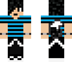 emo boy with fox tail and spike braicelet