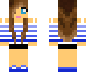 brunette blue blowse girl