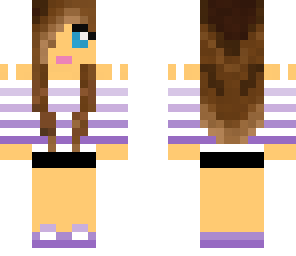 brunette purple blowse girl