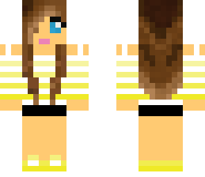 brunette yellow blowse girl