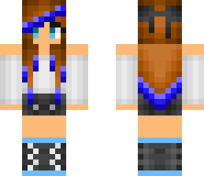 girl with blue hair