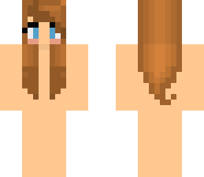 brown hair girl skin base
