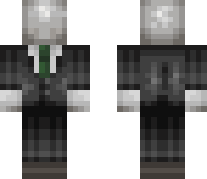 slender with green tie