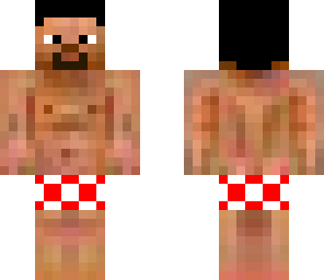 steve in swimming trunks