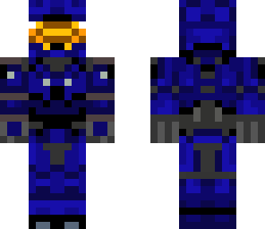 blue spartan with detail